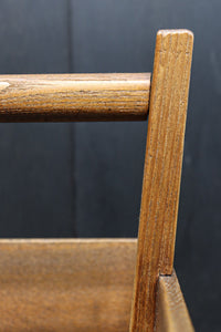 木地色の穏やかな杢目が魅力の持ち手付き炭入れ　DC8958ab　在庫(a:1 b:1)個