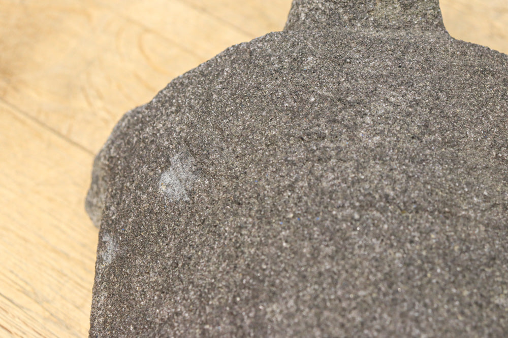 素朴な雰囲気のカメの石像　DC8975