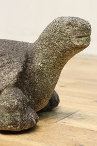 素朴な雰囲気のカメの石像　DC8975