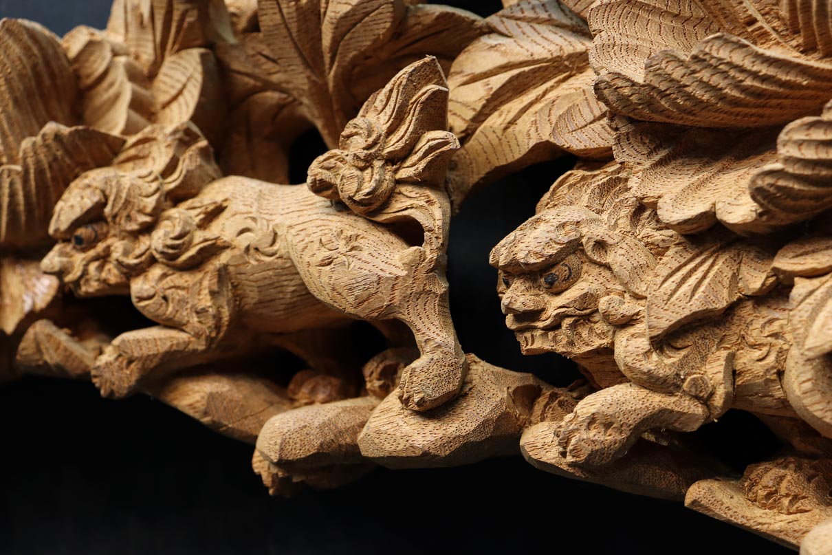 Antique tool (Lion carving decoration) DC9230