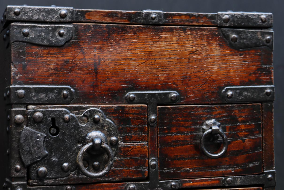 Antique tool box (Suzuri-bako) DC9239