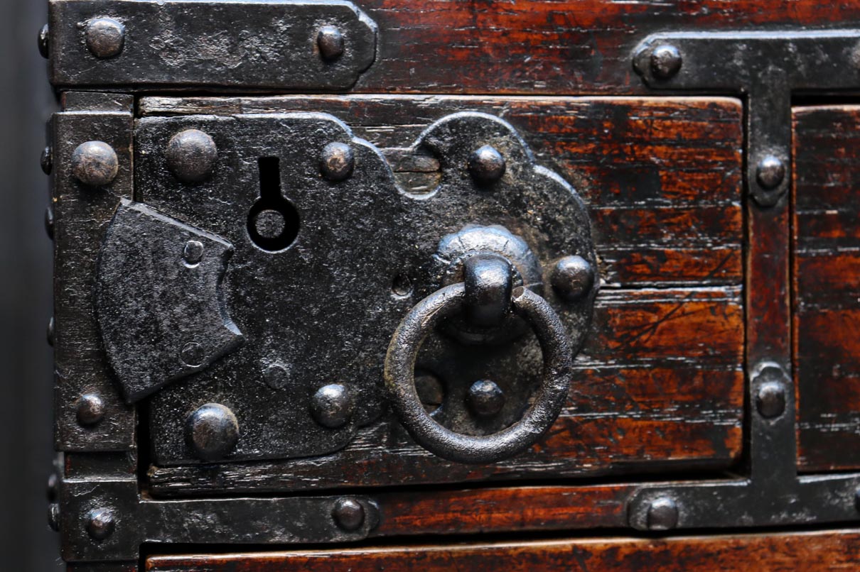 Antique tool box (Suzuri-bako) DC9239