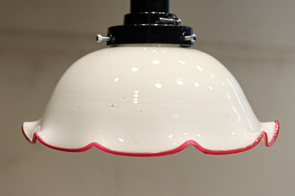赤縁フリルで小花の様な上品な電笠DC9613