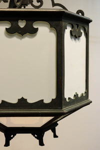 六角形の風情漂うレトロシックな電笠　DC9720 在庫2灯