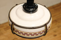 朱セルの和柄帯装飾でレトロな面持ちの電笠　DC9844