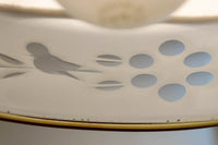 花菱模様の朱セル装飾と和の透かし模様が風流な電笠　DC9906