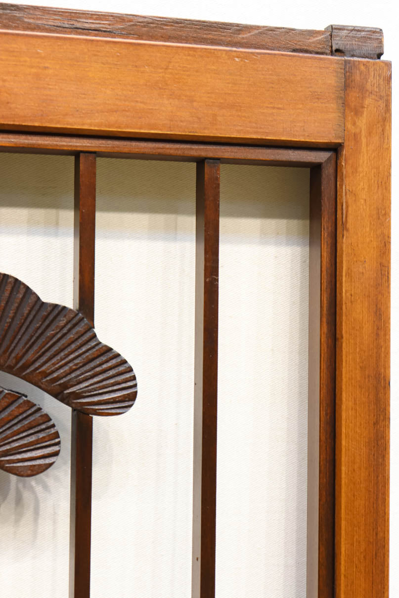 鶴と松の装飾で和の面持ち溢れる書院セット　EZ1334　在庫2枚1組
