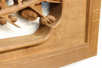 竹梅を美しく描いた深彫り彫刻欄間　EZ1340ab　在庫(a:0 b:1)枚