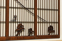 遠景に富士が浮かぶ風景を描く風情ある書院セット　EZ1435　在庫4枚1組