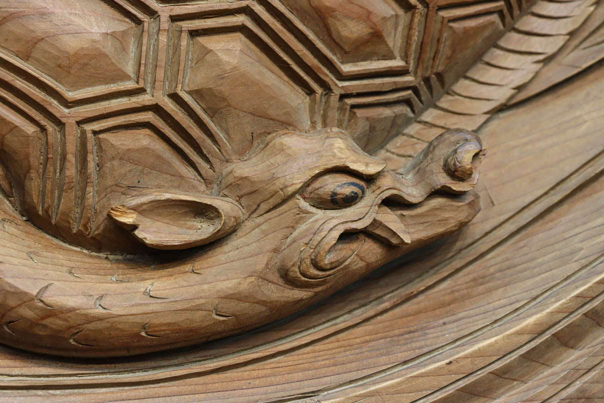 龍亀の力強い深彫り彫刻が迫力ある欄間素材セット EZ1546ab 在庫2枚1組 – 古福庵 KOFUKUAN オンラインストア