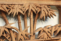 緻密に描かれた梅や竹が見応えのある深彫り彫刻欄間　EZ1558ab　在庫(a:1 b:1)枚