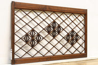 稀少サイズ‼ 左右対称の麻の葉装飾で華のある小型欄間　EZ1583　在庫1枚