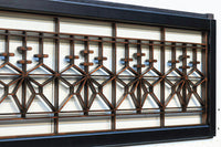 桐組子装飾が綺麗に並び和の風情ある小型欄間　EZ1588　在庫1枚
