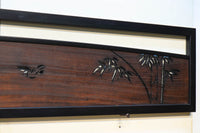 竹の透かし絵が浮かぶ風情ある欄間　EZ1706　在庫1枚