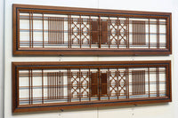幾何学アレンジ装飾で上品な眺めの欄間　EZ1709　在庫2枚