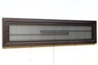 流水の装飾で落ち着いた眺めの縦繁欄間　EZ1781-MT　在庫1枚