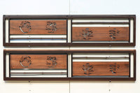 透かし板と竹装飾で和モダンな雰囲気の欄間　EZ1789　在庫1枚