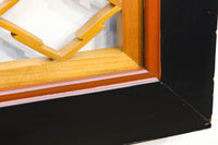 松皮菱組子と黒枠で格調ある欄間　EZ1798　在庫1枚