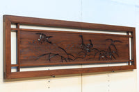 渡り鳥を描いた風流な絵柄の透かし欄間　EZ1802ab　在庫(a:1 b:1)枚
