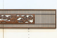 縦繁と透かし板で上品な面持ちの欄間素材　EZ1808ab　在庫(a:1 b:1)枚