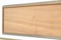 葡萄にリスの微笑ましい情景を描いた木地色井波彫刻建具　EZ1870　在庫2枚1組