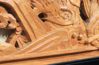 躍動感溢れる龍を描いた欅彫刻欄間　EZ1873ab　在庫(a:1 b:1)枚