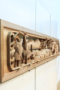 Long carved transom EZ1983