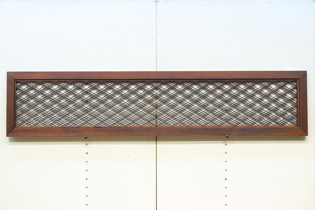 松皮菱の凛々しい格子を敷き詰めた欄間 EZ2250 在庫1枚 – 古福庵