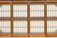 気品ある麻の葉組子模様が映える欄間・書院セット　EZ2526　在庫5枚1組