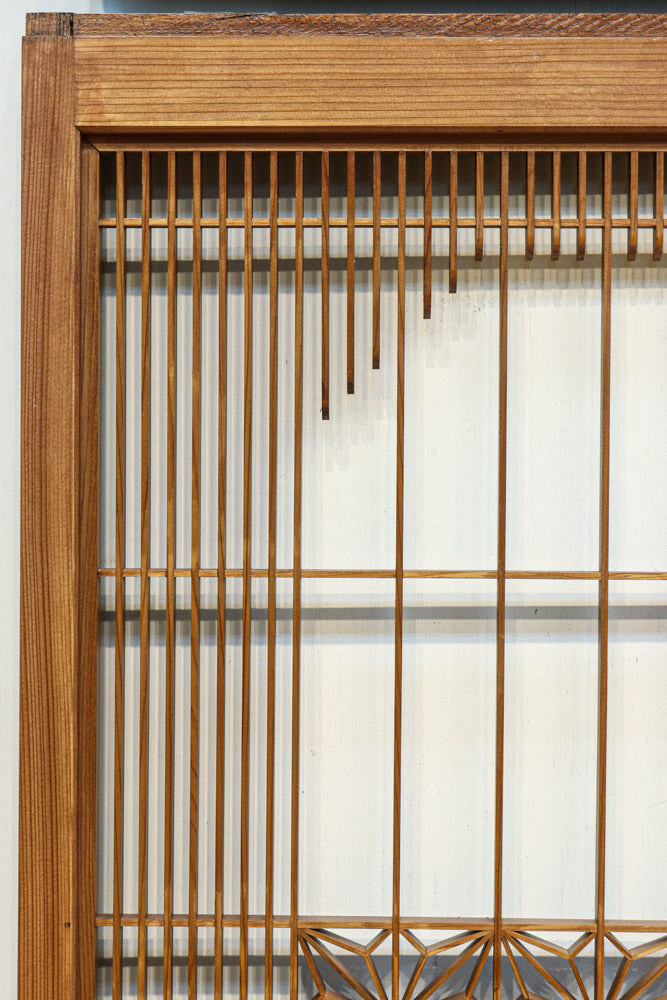 気品ある麻の葉組子模様が映える欄間・書院セット　EZ2526　在庫5枚1組