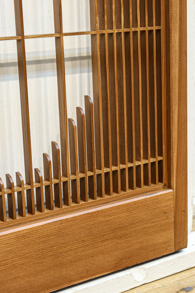 気品ある麻の葉組子模様が映える欄間・書院セット　EZ2526　在庫5枚1組