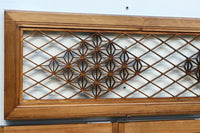 気品ある麻の葉組子模様が映える欄間・書院セット　EZ2526　在庫5枚1組