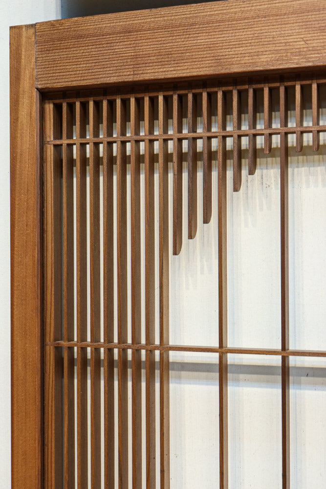 気品ある麻の葉組子模様が映える欄間・書院セット　EZ2526　在庫5枚1組