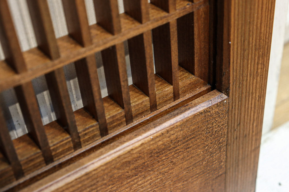 気品ある麻の葉組子模様が映える欄間・書院セット　EZ2526　在庫5枚1組