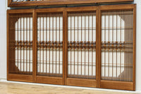 気品ある麻の葉組子模様が映える欄間・書院セット　EZ2526　在庫5枚1組