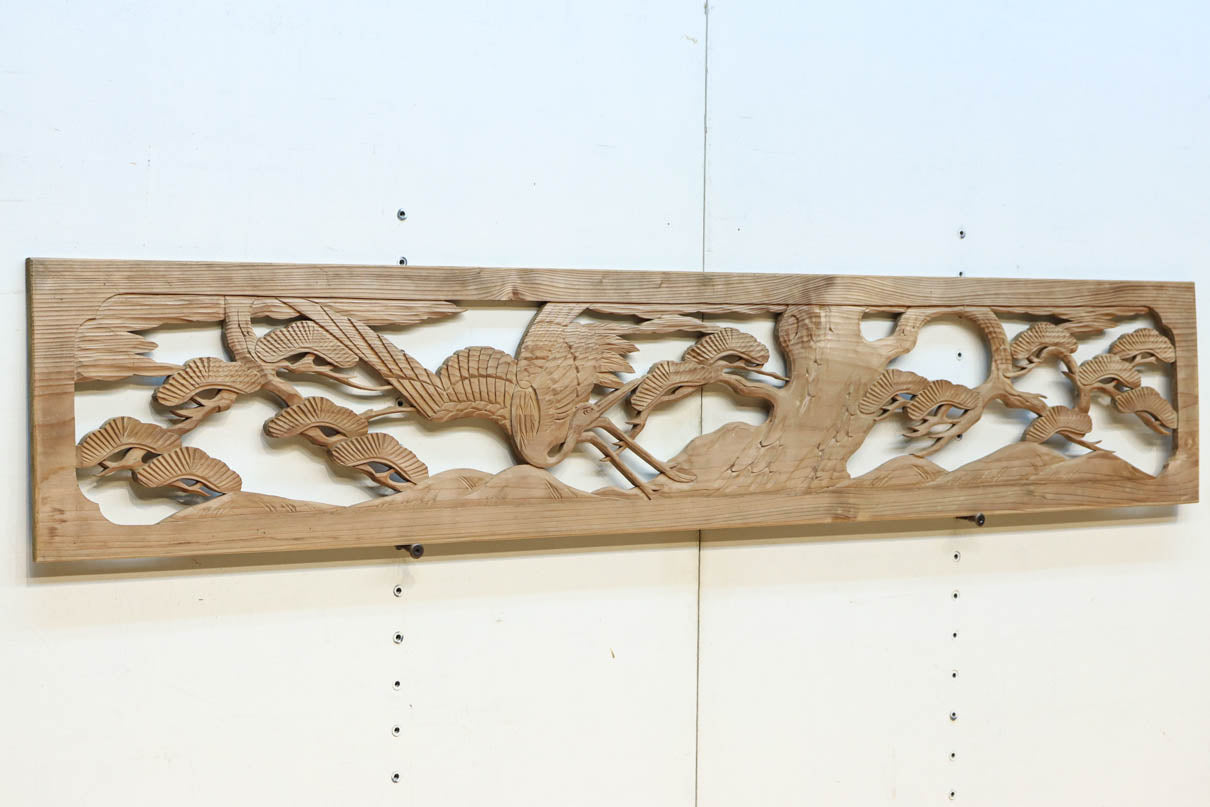 日本建築の風格〜欄間飾り（鶴）〜使用例画像ありますので参考にしてみてく 日本建築の風格〜欄間飾り（鶴）〜使用例画像ありますので参考