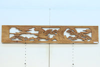 【ご精算用】堂々と貫禄ある鷹を描いた彫刻欄間素材　EZ2553ab　在庫(a:1 b:1)枚