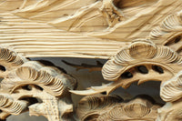 立体感のある構図で華やかな深彫り彫刻欄間　EZ2564ab　在庫(a:0 b:1)枚