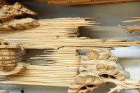 立体感のある構図で華やかな深彫り彫刻欄間　EZ2564ab　在庫(a:0 b:1)枚