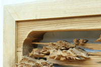 立体感のある構図で華やかな深彫り彫刻欄間　EZ2564ab　在庫(a:0 b:1)枚