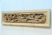 立体感のある構図で華やかな深彫り彫刻欄間　EZ2564ab　在庫(a:0 b:1)枚