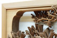 非公開　貫禄ある松の木を丁寧に彫り描いた深彫り彫刻欄間　EZ2565ab　在庫(a:1 b:1)枚