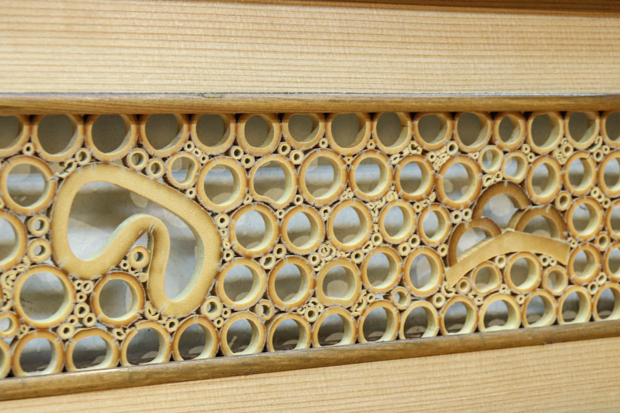 竹の輪で描く窓絵が可愛らしい欄間　EZ2566ab　在庫(a:1 b:1)枚