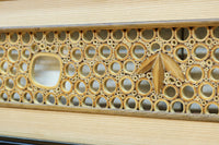 竹の輪で描く窓絵が可愛らしい欄間　EZ2566ab　在庫(a:1 b:1)枚