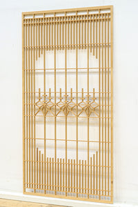 木地色の桐組子装飾で上品な面持ちある建具素材　EZ2572　在庫8枚