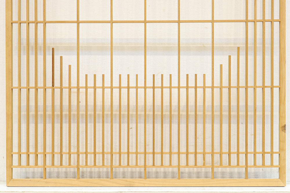 木地色の桐組子装飾で上品な面持ちある建具素材　EZ2572　在庫8枚