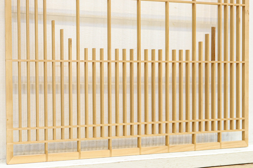 木地色の桐組子装飾で上品な面持ちある建具素材　EZ2572　在庫8枚