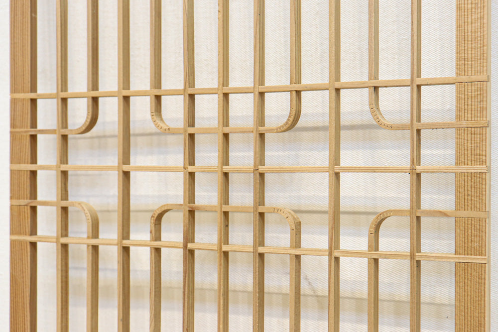 香図組子装飾で柔和な眺めをみせる建具素材　EZ2573　在庫8枚