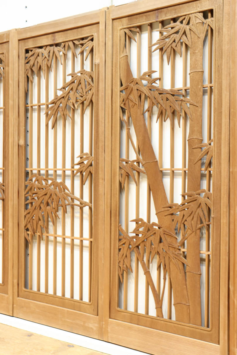 凛とした竹が力強い印象の井波書院　EZ2576　在庫4枚1組