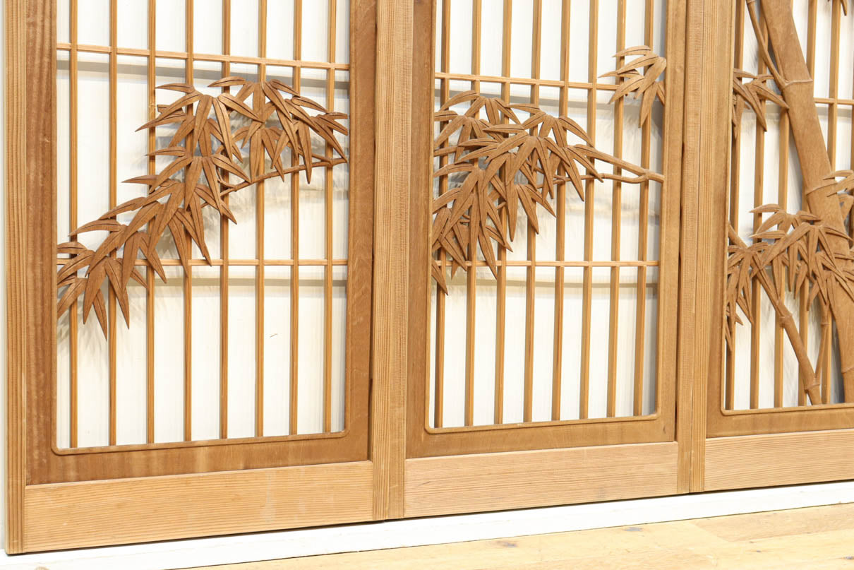 凛とした竹が力強い印象の井波書院　EZ2576　在庫4枚1組